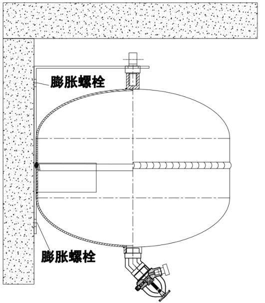悬挂式干粉灭火装置