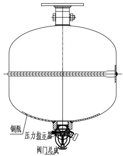 悬挂式七氟丙烷气体灭火装置