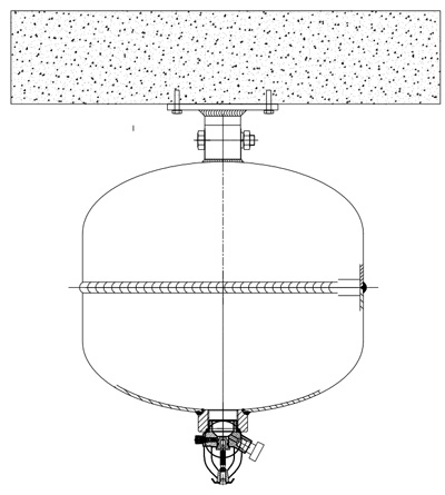 悬挂式七氟丙烷气体灭火装置